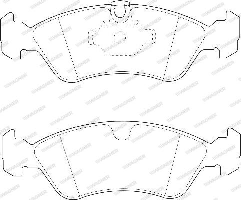 Wagner WBP21862A - Тормозные колодки, дисковые, комплект autosila-amz.com