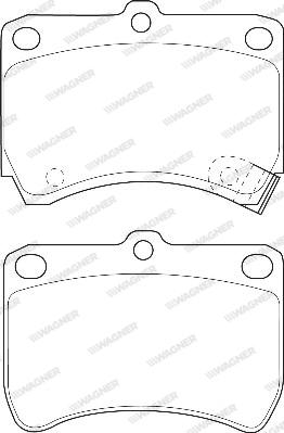 Wagner WBP21355A - Тормозные колодки, дисковые, комплект autosila-amz.com