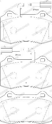 Wagner WBP21381A - Тормозные колодки, дисковые, комплект autosila-amz.com