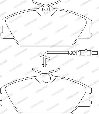 Wagner WBP21388A - Тормозные колодки, дисковые, комплект autosila-amz.com