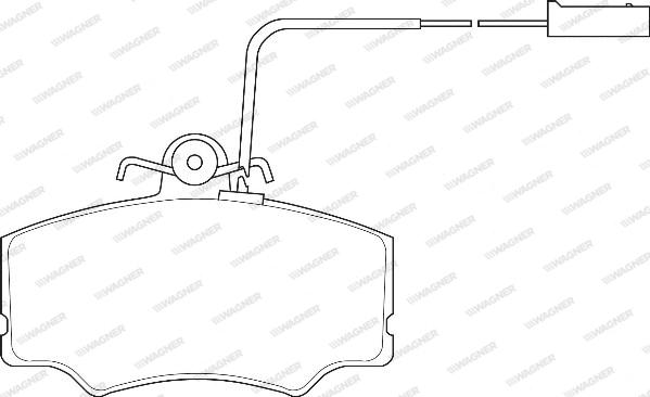 Wagner WBP21271A - Тормозные колодки, дисковые, комплект autosila-amz.com