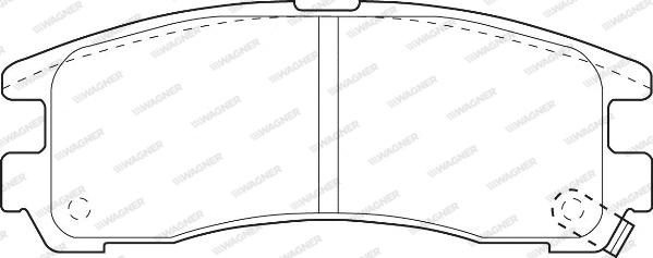 Wagner WBP21706A - Тормозные колодки, дисковые, комплект autosila-amz.com