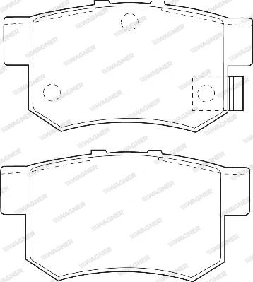 Wagner WBP21719A - Тормозные колодки, дисковые, комплект autosila-amz.com