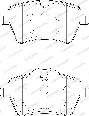 Wagner WBP23984A - Тормозные колодки, дисковые, комплект autosila-amz.com