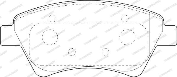 Wagner WBP23930A - Тормозные колодки, дисковые, комплект autosila-amz.com