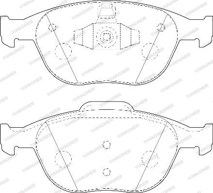 Wagner WBP23440A - Тормозные колодки, дисковые, комплект autosila-amz.com