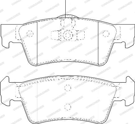 Wagner WBP23467A - Тормозные колодки, дисковые, комплект autosila-amz.com