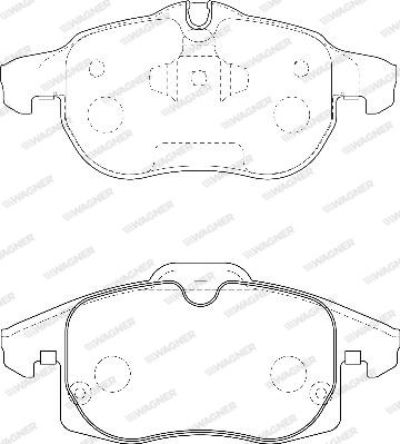 Wagner WBP23402A - Тормозные колодки, дисковые, комплект autosila-amz.com