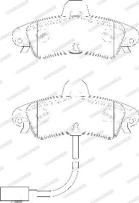 Wagner WBP23410A - Тормозные колодки, дисковые, комплект autosila-amz.com