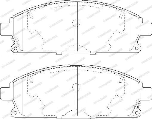 Wagner WBP23420A - Тормозные колодки, дисковые, комплект autosila-amz.com