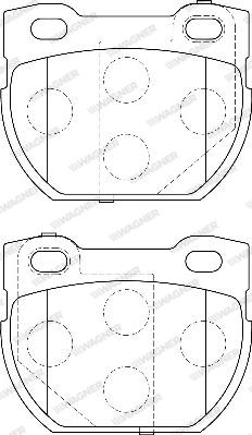 Wagner WBP23471B - Тормозные колодки, дисковые, комплект autosila-amz.com