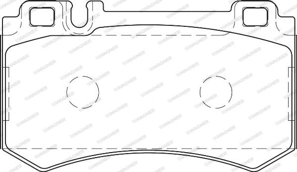 Wagner WBP23478A - Тормозные колодки, дисковые, комплект autosila-amz.com