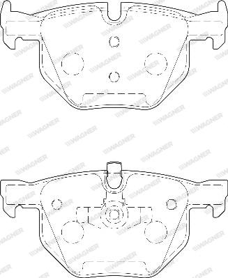 Wagner WBP23550A - Тормозные колодки, дисковые, комплект autosila-amz.com