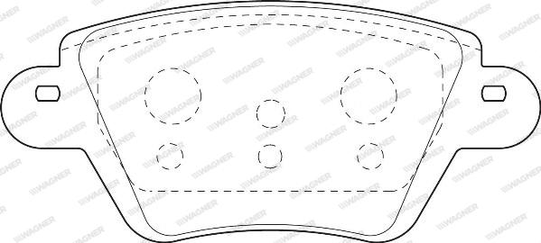 Wagner WBP23557B - Тормозные колодки, дисковые, комплект autosila-amz.com