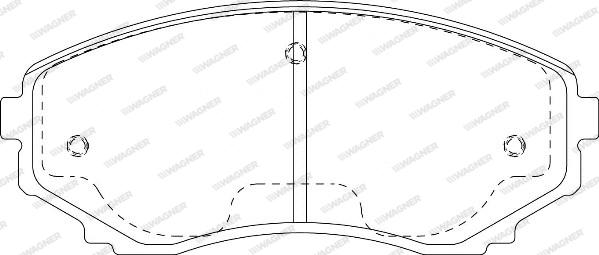 Wagner WBP23515A - Тормозные колодки, дисковые, комплект autosila-amz.com