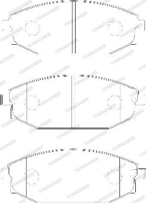 Wagner WBP23518A - Тормозные колодки, дисковые, комплект autosila-amz.com