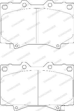 Wagner WBP23524A - Тормозные колодки, дисковые, комплект autosila-amz.com