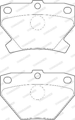 Wagner WBP23521A - Тормозные колодки, дисковые, комплект autosila-amz.com