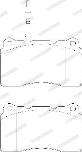 Wagner WBP23575A - Тормозные колодки, дисковые, комплект autosila-amz.com