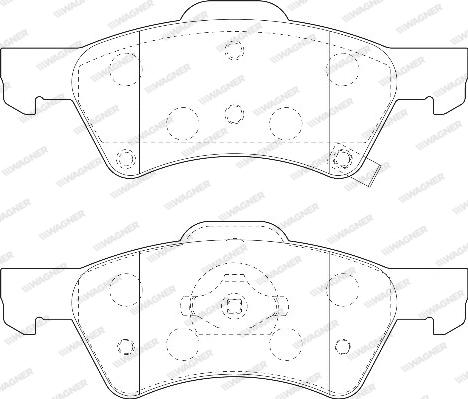 Wagner WBP23640A - Тормозные колодки, дисковые, комплект autosila-amz.com