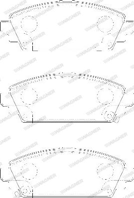 Wagner WBP23096A - Тормозные колодки, дисковые, комплект autosila-amz.com