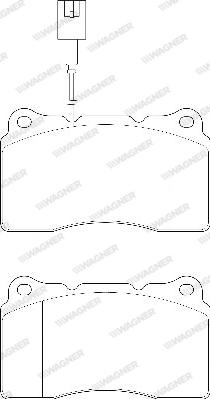 Wagner WBP23092A - Тормозные колодки, дисковые, комплект autosila-amz.com