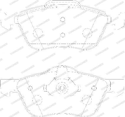 Wagner WBP23159A - Тормозные колодки, дисковые, комплект autosila-amz.com