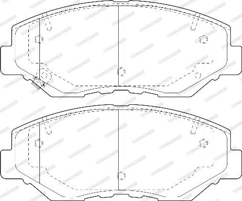 Wagner WBP23868A - Тормозные колодки, дисковые, комплект autosila-amz.com