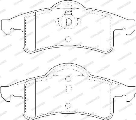 Wagner WBP23338A - Тормозные колодки, дисковые, комплект autosila-amz.com