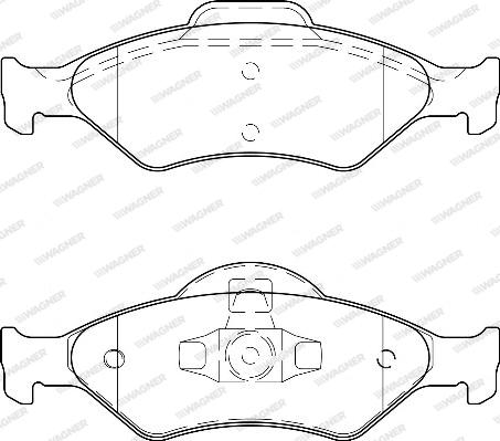 Wagner WBP23200A - Тормозные колодки, дисковые, комплект autosila-amz.com