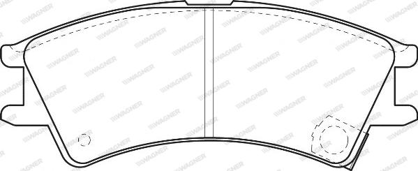 Wagner WBP23238A - Тормозные колодки, дисковые, комплект autosila-amz.com