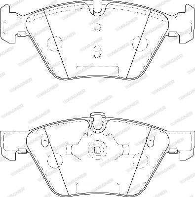 Wagner WBP23794A - Тормозные колодки, дисковые, комплект autosila-amz.com