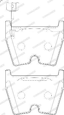 Wagner WBP23751A - Тормозные колодки, дисковые, комплект autosila-amz.com