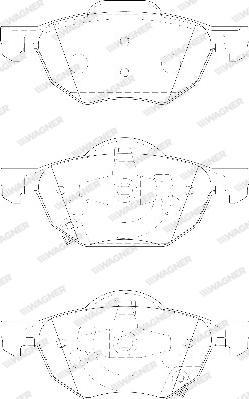 Wagner WBP23719A - Тормозные колодки, дисковые, комплект autosila-amz.com