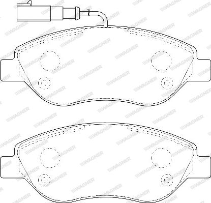 Wagner WBP23711A - Тормозные колодки, дисковые, комплект autosila-amz.com