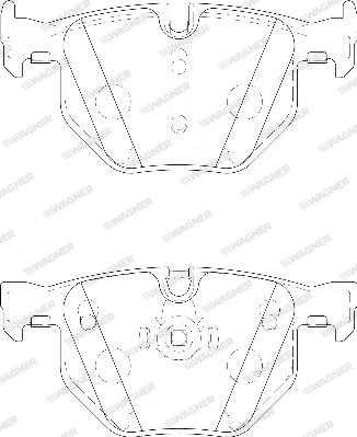 Wagner WBP23732A - Тормозные колодки, дисковые, комплект autosila-amz.com