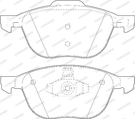 Wagner WBP23723A - Тормозные колодки, дисковые, комплект autosila-amz.com