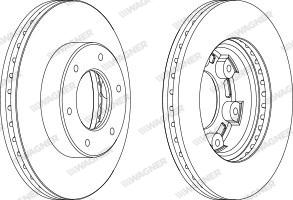 Wagner WGR0991-1 - Тормозной диск autosila-amz.com