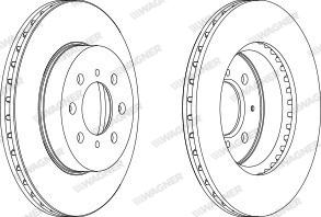 Wagner WGR0492-1 - Тормозной диск autosila-amz.com