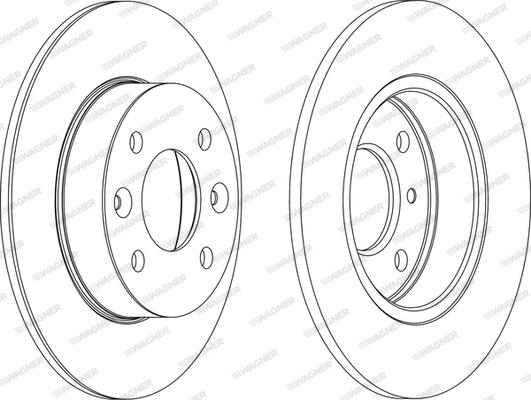 Wagner WGR0070-1 - Тормозной диск autosila-amz.com