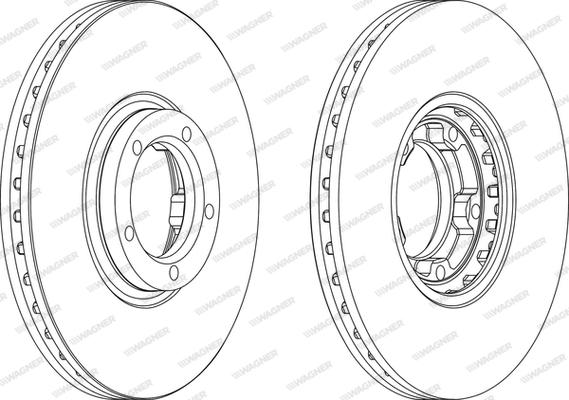 Wagner WGR0849-1 - Тормозной диск autosila-amz.com