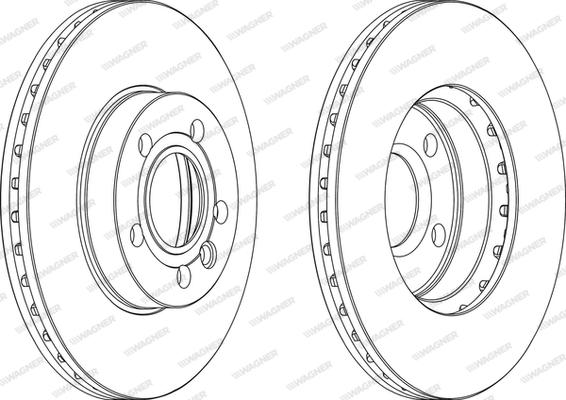 Wagner WGR0846-1 - Тормозной диск autosila-amz.com