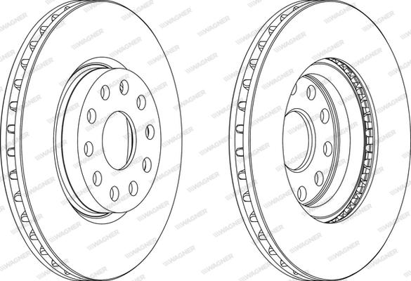 Wagner WGR0802-1 - Тормозной диск autosila-amz.com