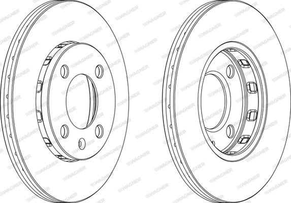 Wagner WGR0812-1 - Тормозной диск autosila-amz.com