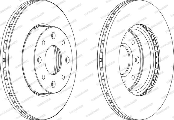 Wagner WGR0888-1 - Тормозной диск autosila-amz.com