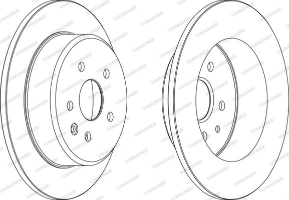Wagner WGR1499-1 - Тормозной диск autosila-amz.com