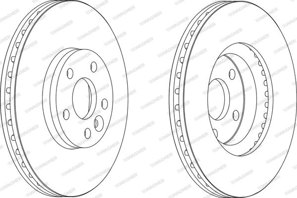 Wagner WGR1567-1 - Тормозной диск autosila-amz.com