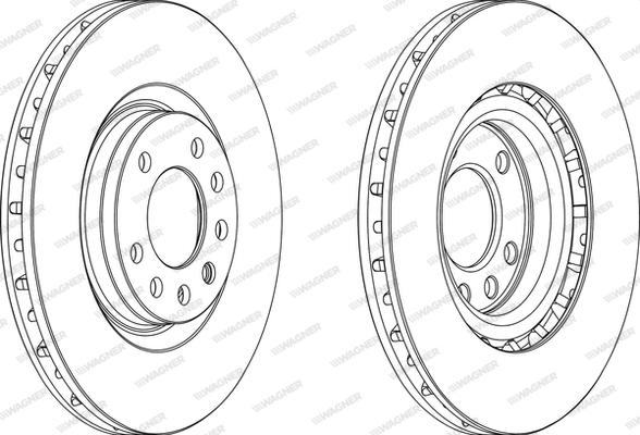 Wagner WGR1512-1 - Тормозной диск autosila-amz.com