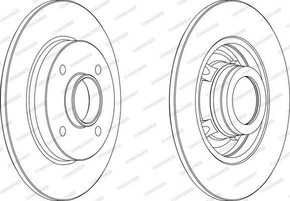 Wagner WGR1523-1 - Тормозной диск autosila-amz.com