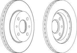 Denckermann B130406 - Диск тормозной (B130406)/Denckermann/2110 R13 autosila-amz.com